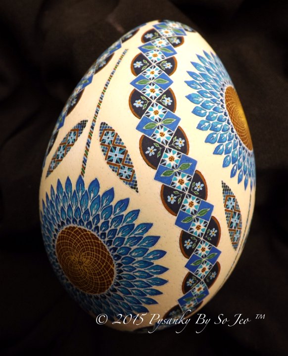 Sunflowers Ukrainian Easter Egg Pysanky By So Jeo